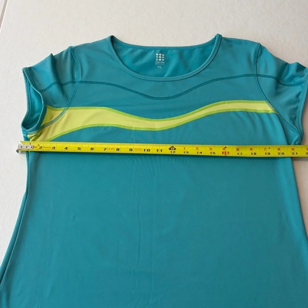 Title Nine Ocean Wave Boardwalk Regulator dress in teal. size XL - Picture 6 of 8